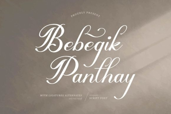 Bebegik Panthay: A Script Font for Polished Digital Branding