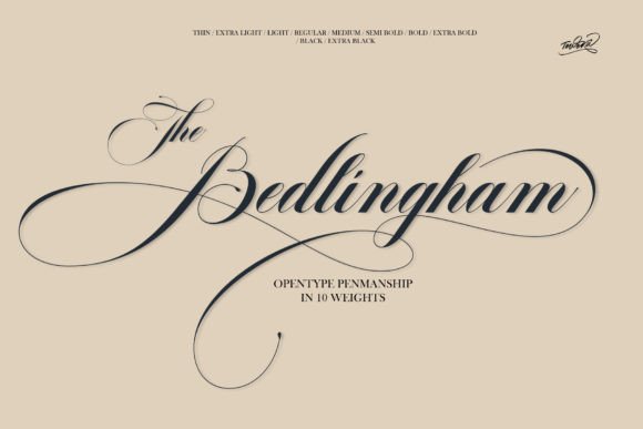 Bedlingham: A Premium Script Typeface for Editorial Design
