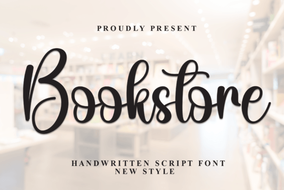 Bookstore: The Elegant Script Font for Editorial Design