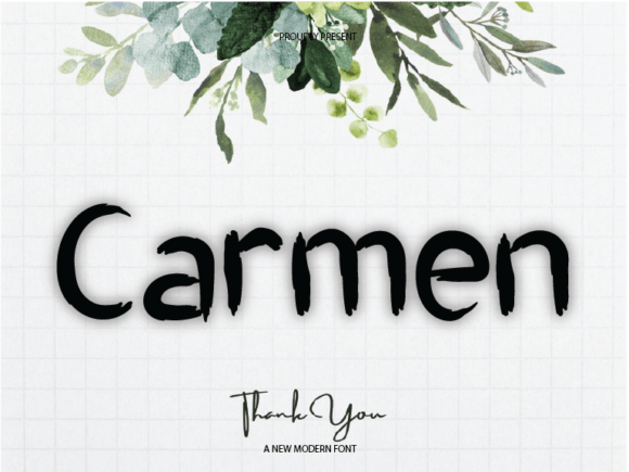 Carmen: A Modern Script Font for Editorial Design and Brand Identity