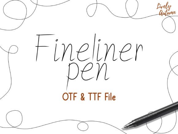 Fineliner Pen: The Sharp Typeface for Authentic Brand Identity