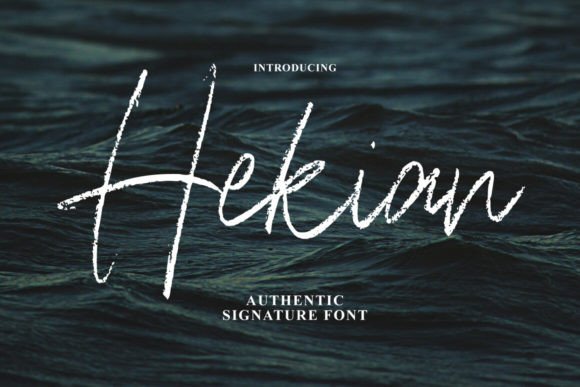 Hekian: The Handmade Script Typeface for Editorial Design