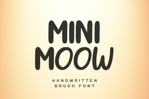 Mini Moow: A Handwritten Typeface for Authentic Brand Storytelling