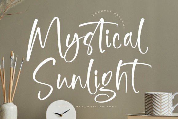 Mystical Sunlight: A Modern Handwritten Font for Polished Web Design