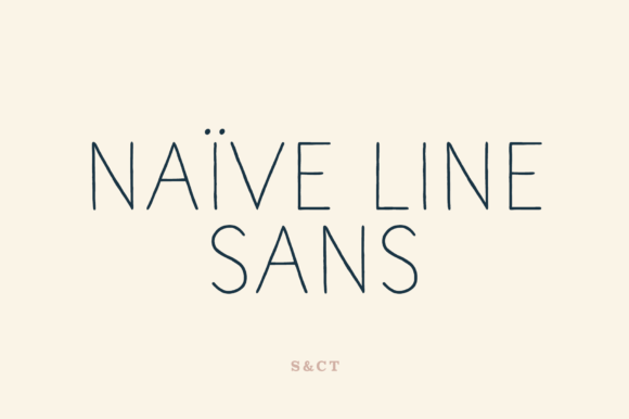 Naive Line Sans: A Handwritten Typeface for Editorial Design