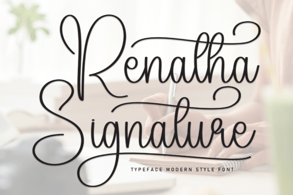Renatha Signature Typeface: Elevate Your Digital Brand Identity