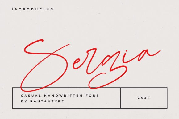 Sergia: A Handwritten Typeface for Editorial Calm