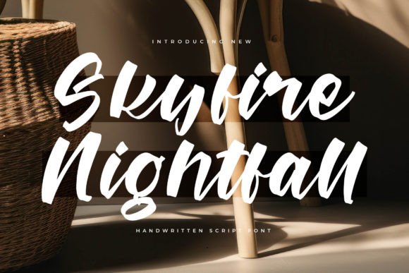 Skyfire Nightfall: The Luxury Script Font for Handmade Brands