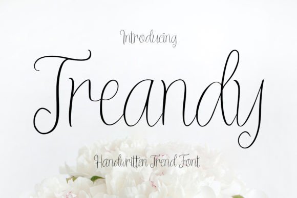 Treandy: The Script Font for Sophisticated Editorial Design