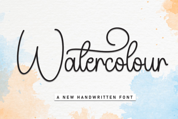 Watercolour: A Delicate Handwritten Typeface for Editorial Design